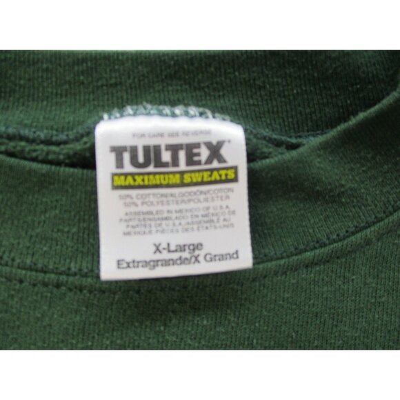 Vintage Ohio Sweatshirt Men Extra Large Green Tultex Sweater Jumper - Picture 3 of 8